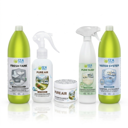 Caravaning set IZA Effect za higieno in dezinfekcijo v avtodomu in na poti
